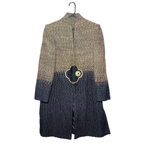 RARE Vintage Kathleen Weir-West Designer Woven Coat 1990s